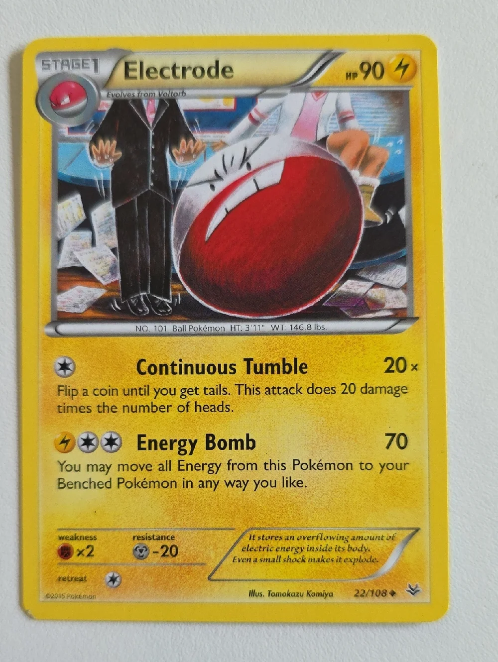 Pokemon Electrode And Voltorb Cards